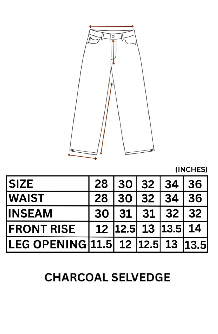 Charcoal Selvedge Denim