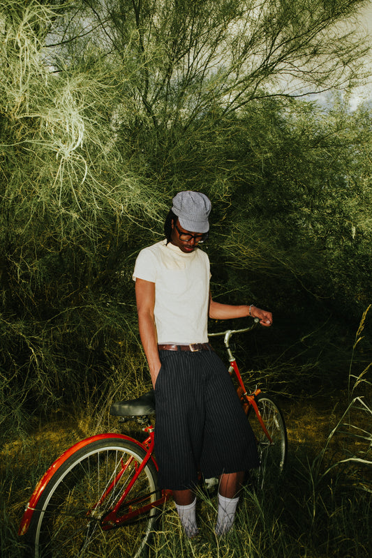 White Slub Tee